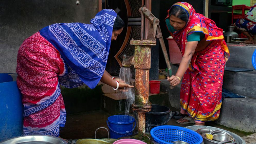 নোনা পানিতে গর্ভবতী