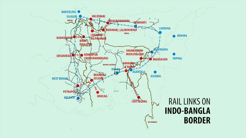 বাংলাদেশের আয় সামান্যই, ভারতের সামরিক ও নিরাপত্তার প্রয়োজনে রেল ট্রানজিট