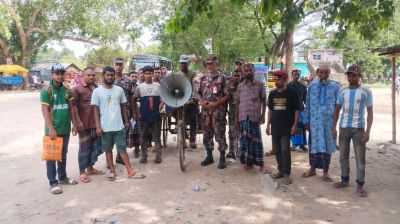 বিএসএফ গুলি চালাতে পারে, সতর্ক করে বিজিবির মাইকিং