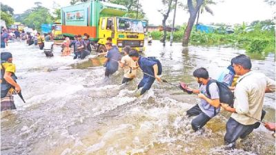 বন্যা, এক তীর দুই নিশানা এবং পরীক্ষা বাতিল ও বই পোড়ানো