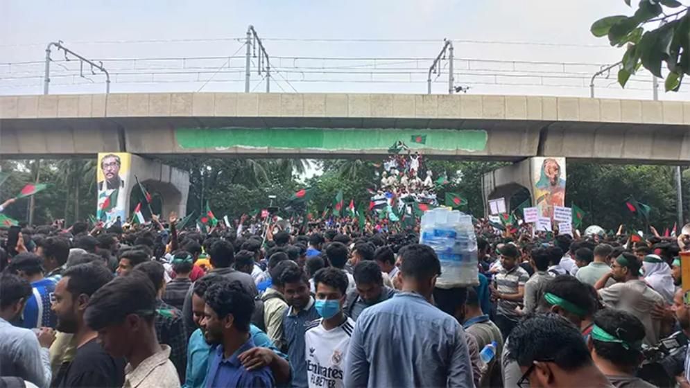 বৈষম্যবিরোধী ছাত্র আন্দোলনের শহীদি মার্চ শুরু